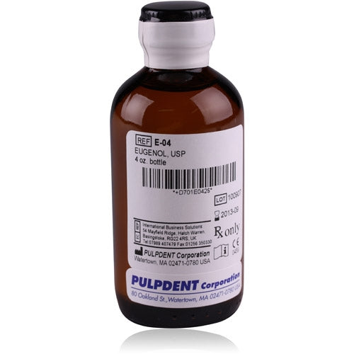Pulpdent E-04 Medicament Disinfecting Eugenol USP 4 Oz Bottle Pulpdent E-04 Medicament Disinfecting Eugenol USP 4 Oz Bottle